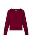 Nicole Fine Merino V-Neck Sweater