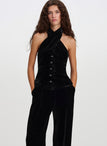 Norah Velvet Halter Top