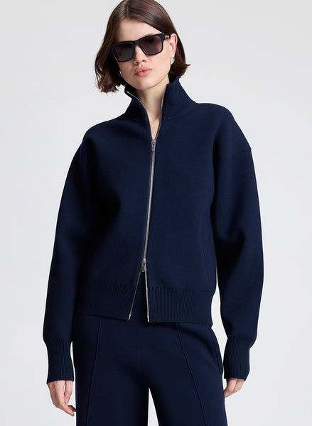 Oliver Knit Zip Cardigan | ALC LTD