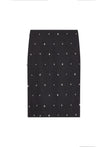 Opal Embellished Wool Pencil Skirt