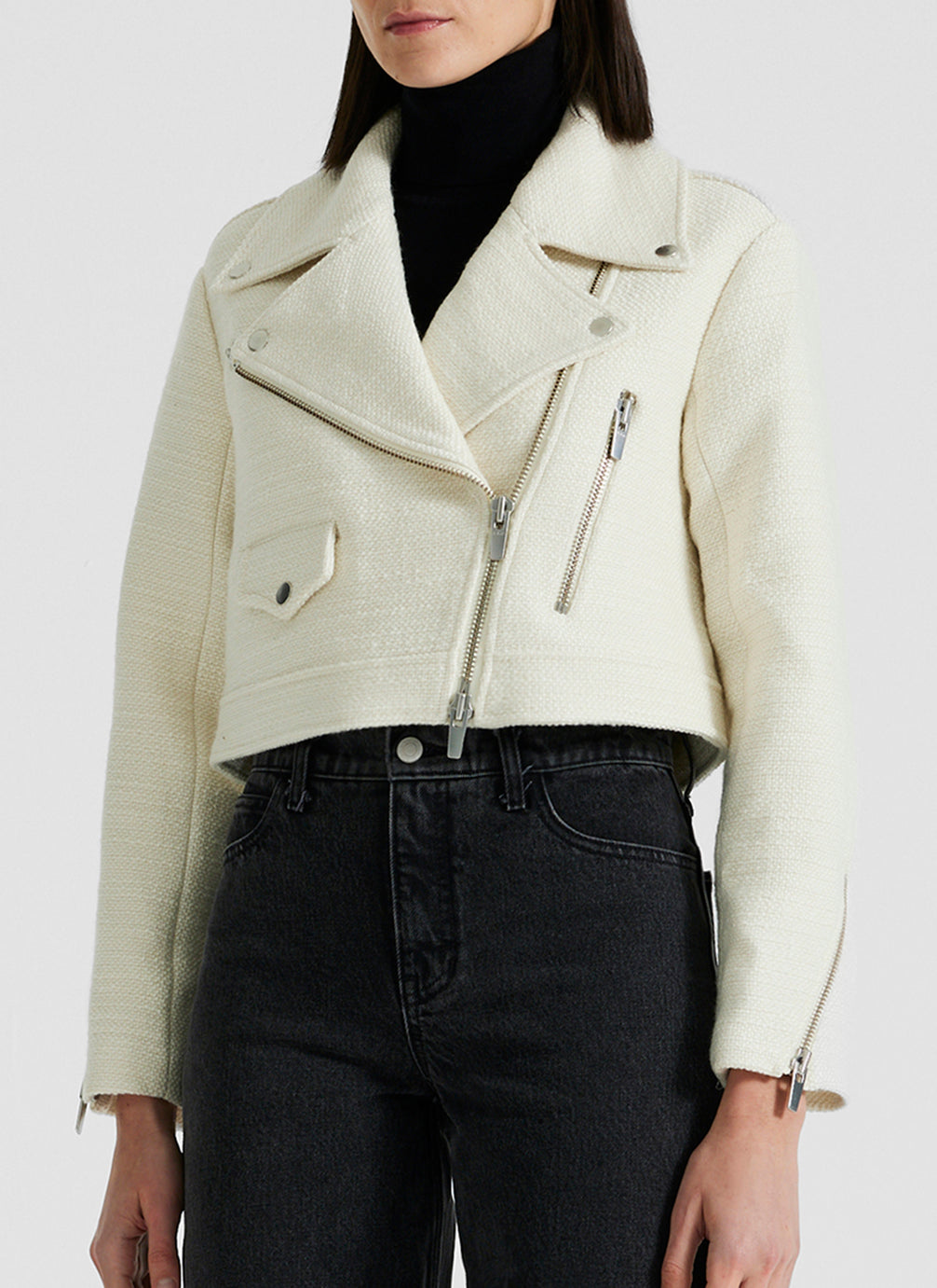 A.L.C. Oxford Cropped Tweed Jacket
