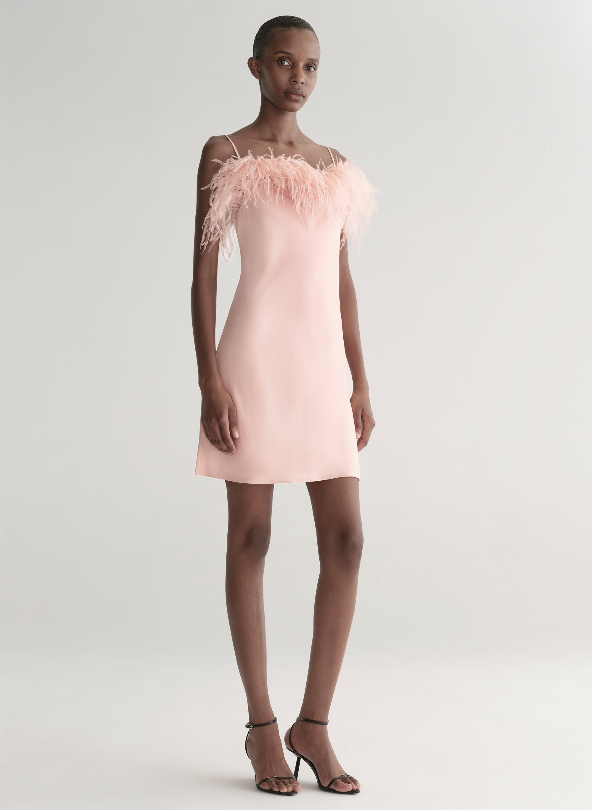 Opal Feather Trimmed Mini Dress | ALC LTD