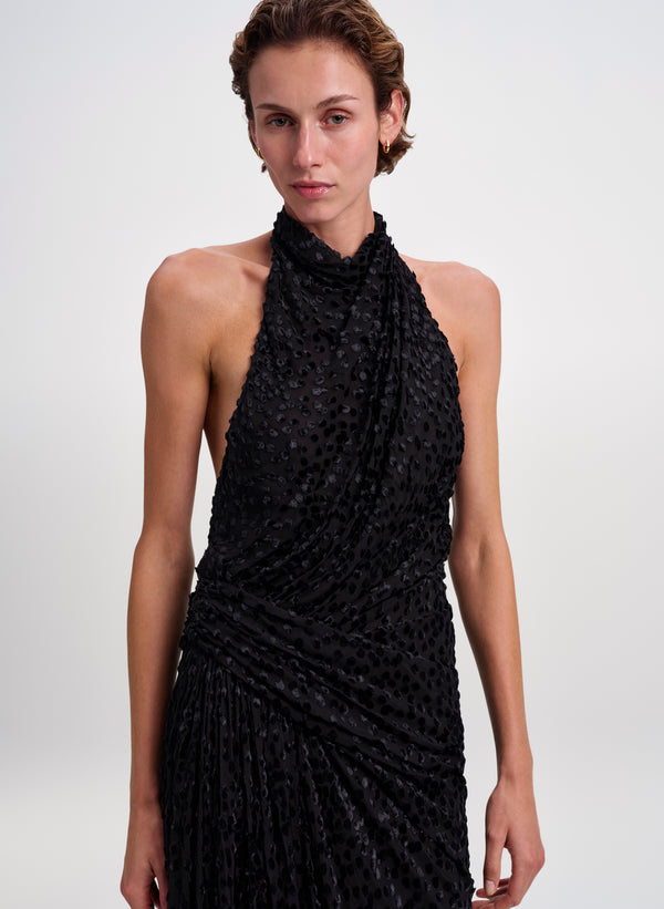 Paloma Silk Devoré Gown