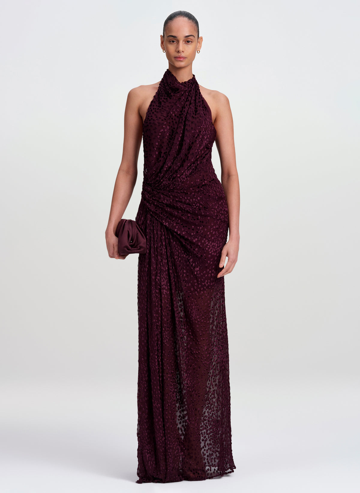 Paloma Silk Devoré Gown