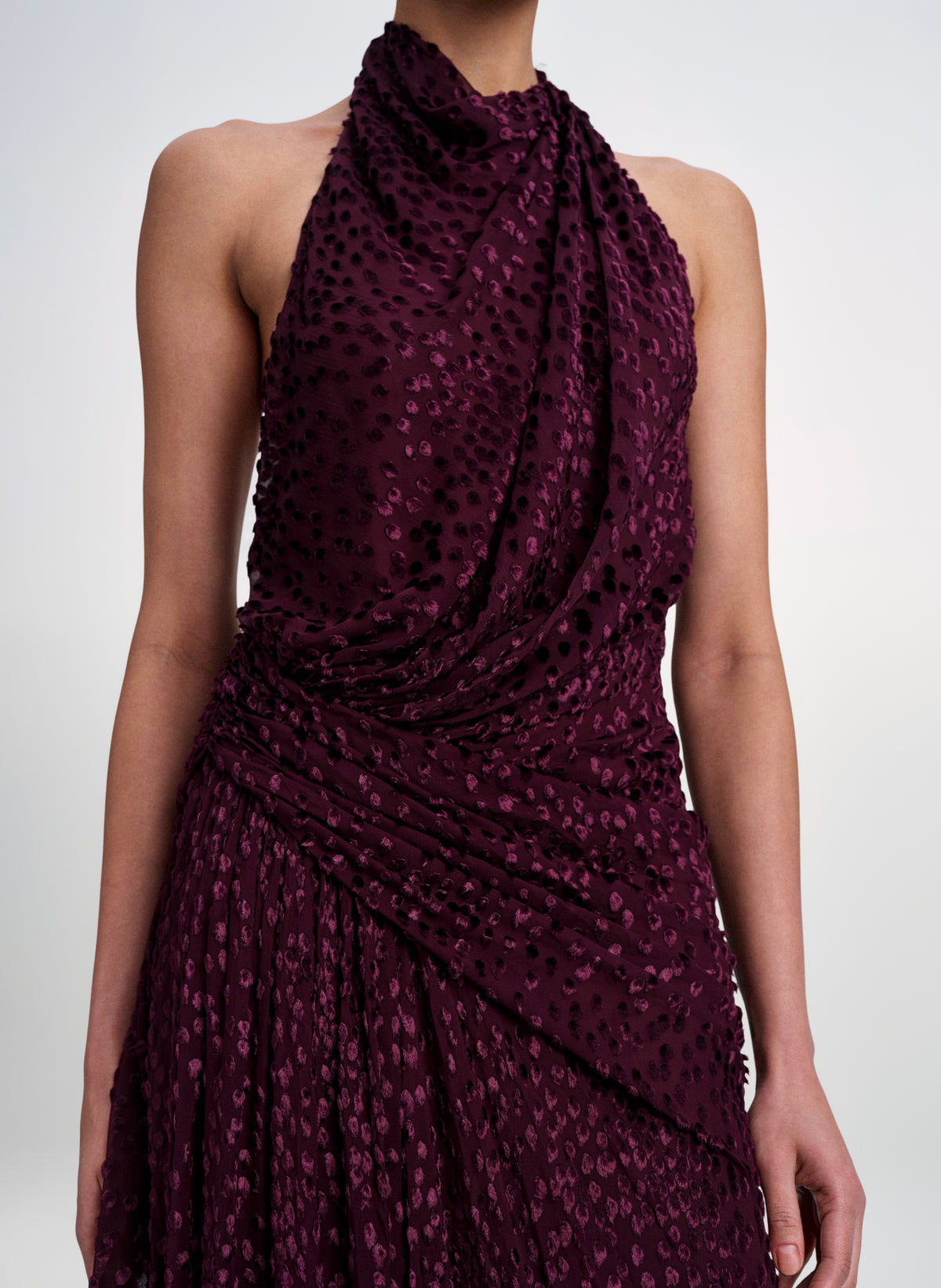 Paloma Silk Devoré Gown