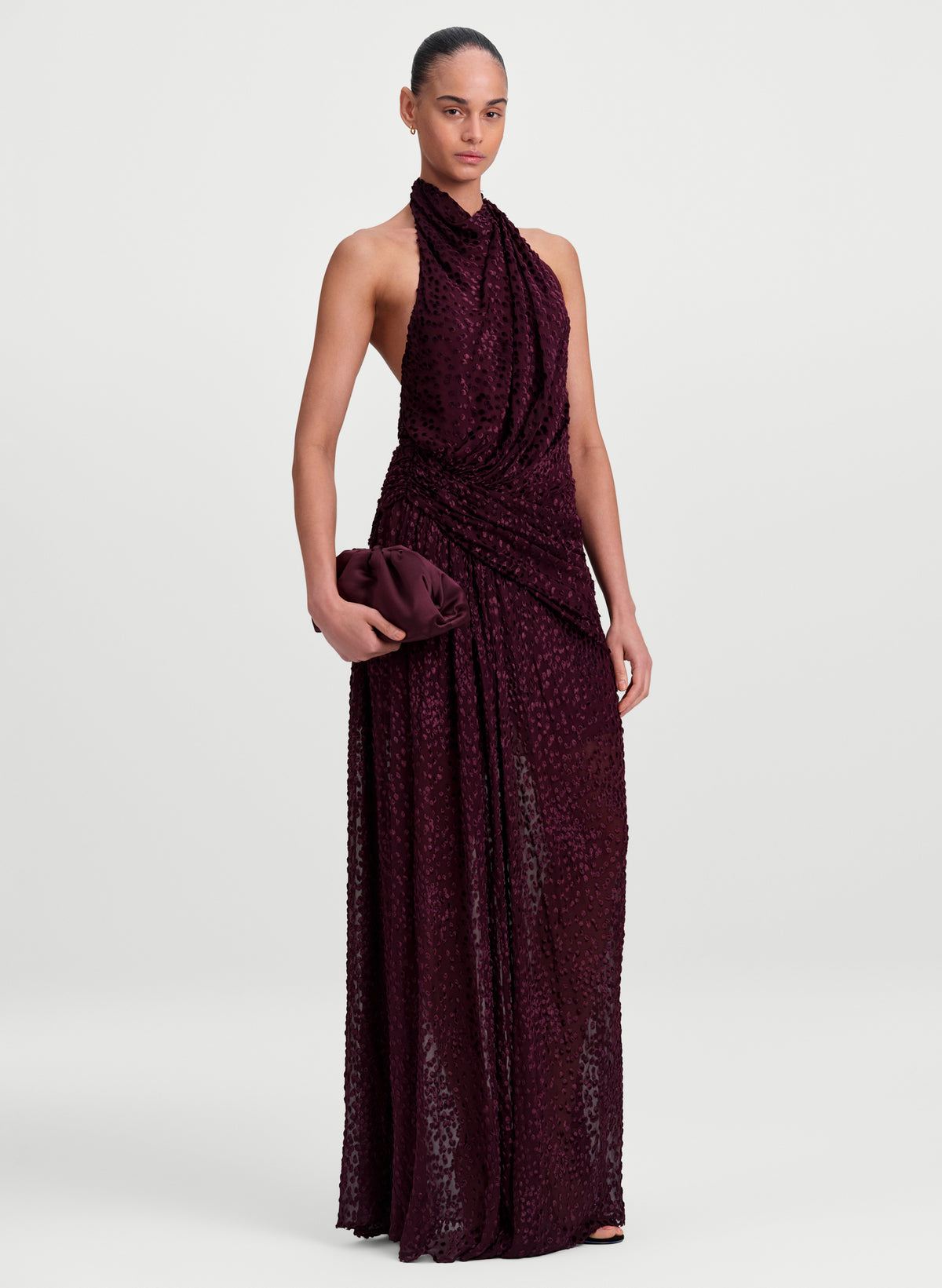 Paloma Silk Devoré Gown