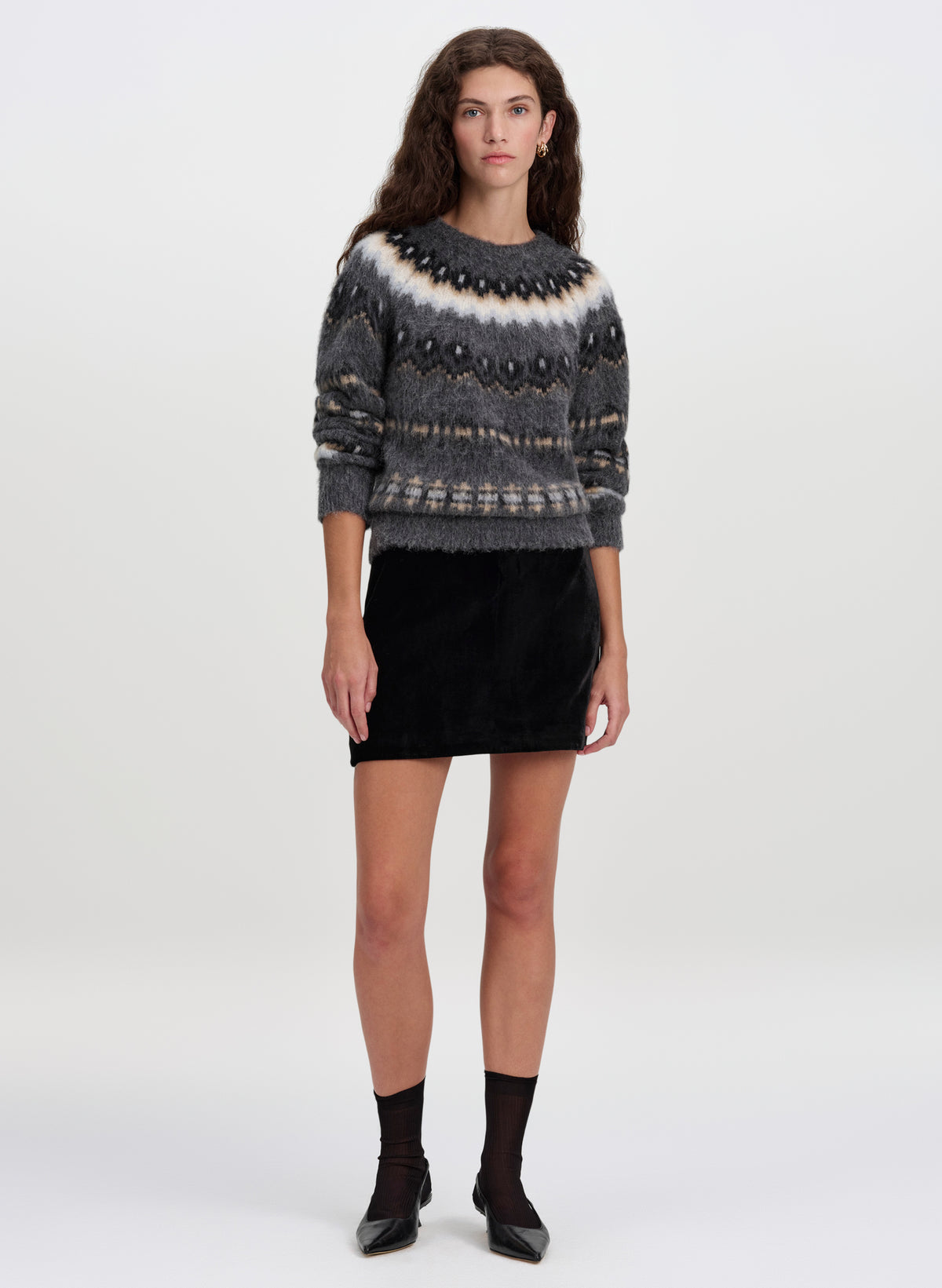 Petra Velvet Mini Skirt