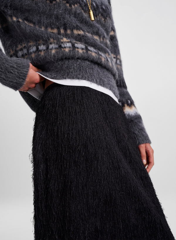 Phoebe Fringe Midi Skirt