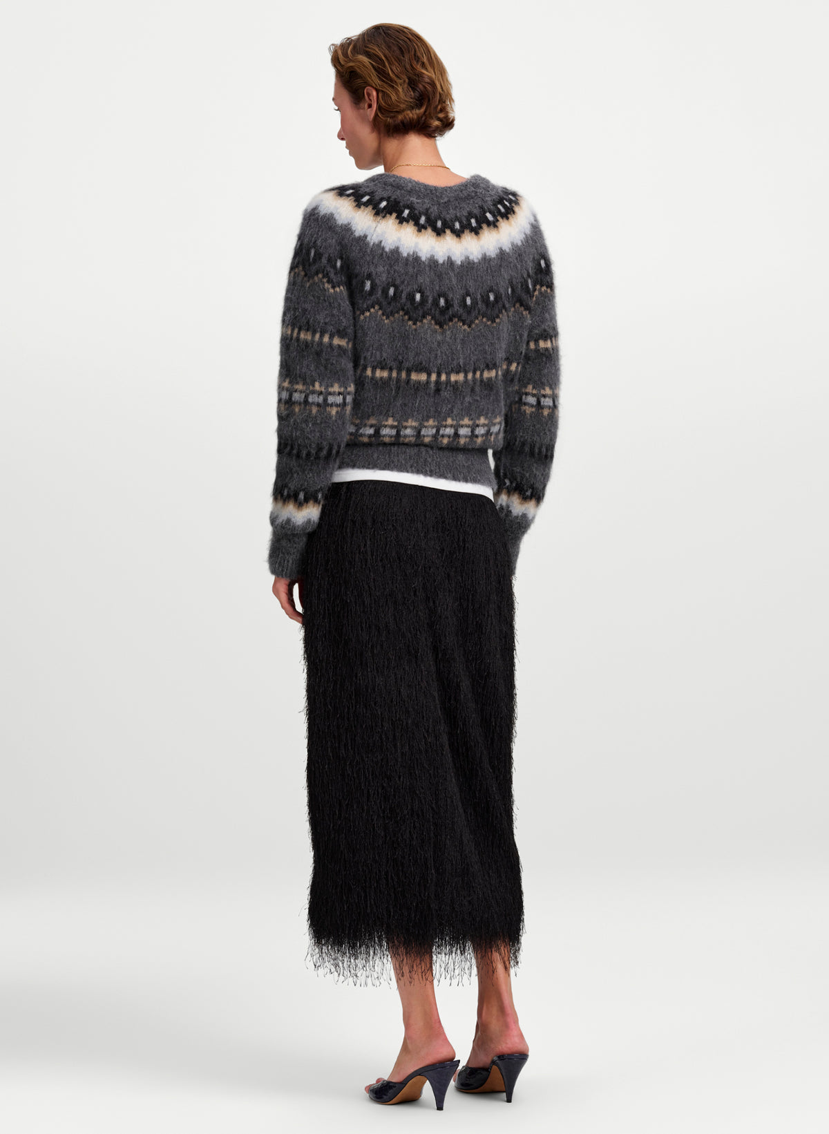Phoebe Fringe Midi Skirt