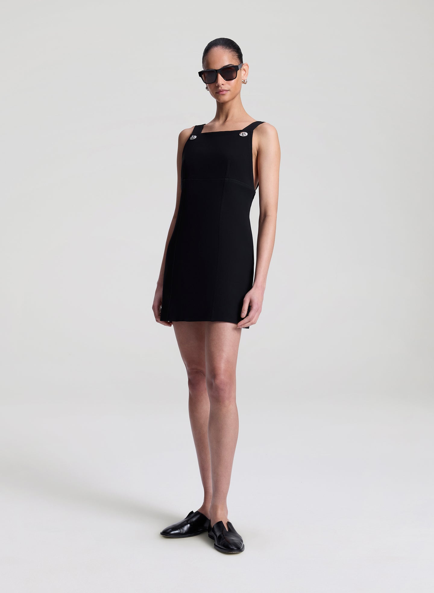 A.L.C. Women's Priscilla Apron Mini Dress Black A.L.C. Women's Priscilla Apron Mini Dress Black