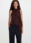 Renata Silk Chiffon and Lace Top