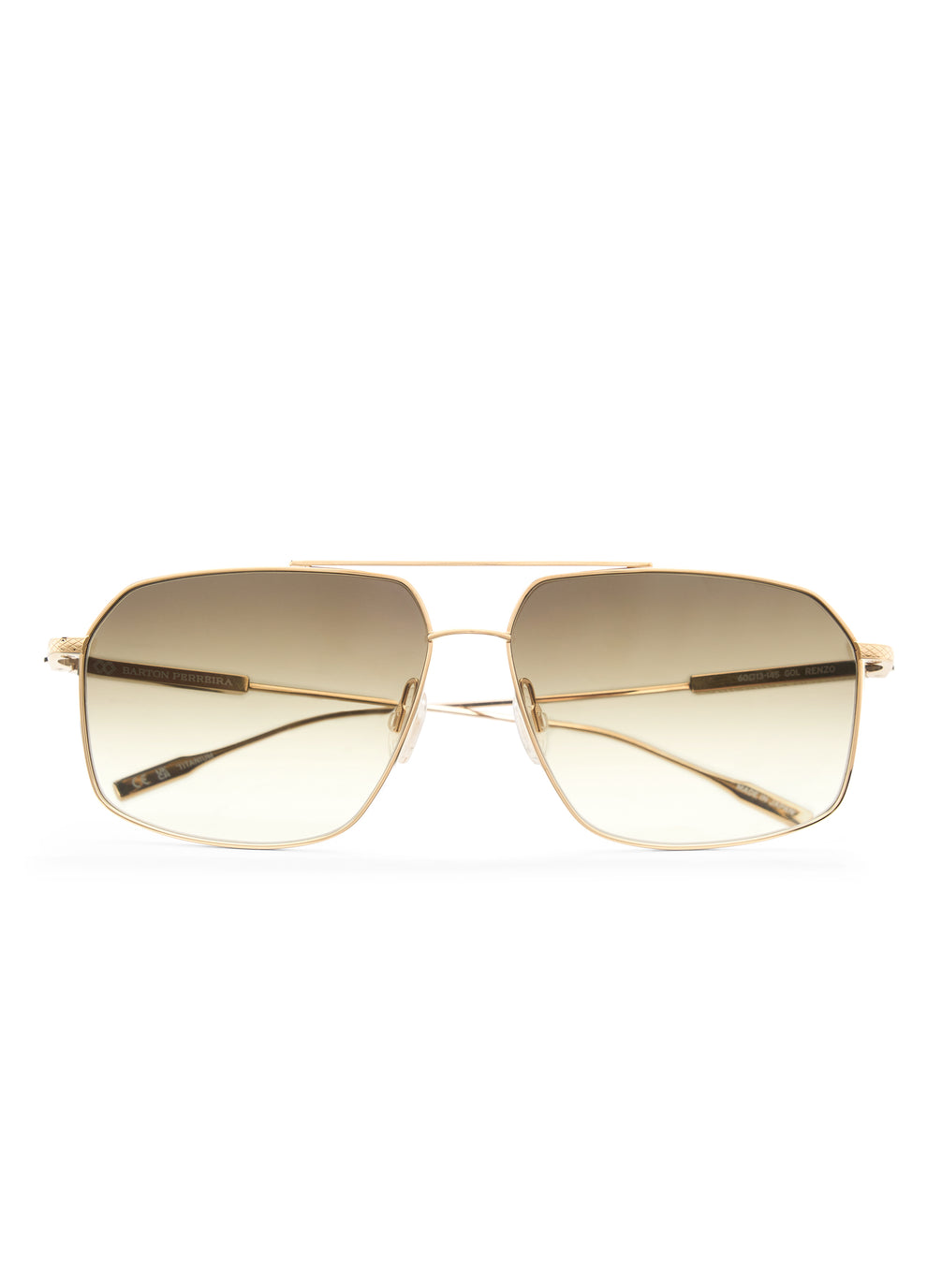 goldtone aviator sunglasses