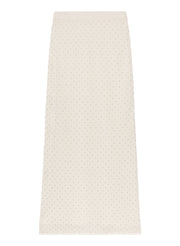 Rina Knit Embellished Midi Skirt
