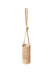 tan woven raffia bag