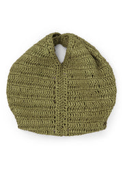 green raffia bag