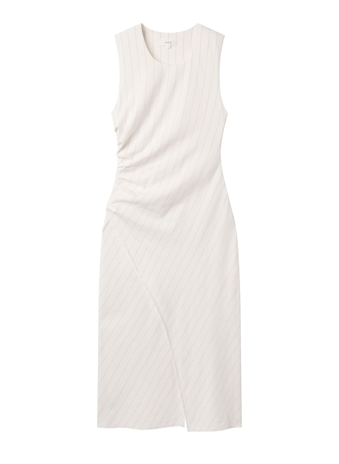corey lynn calter sleeveless seamed linen midi dress Corey Lynn Calter Sleeveless Seamed Linen Midi Dress