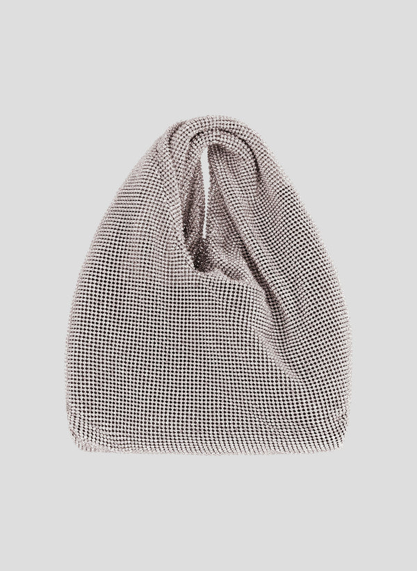 Small Paige Rhinestone Chain Mesh Bag