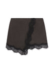 Sophia Wool Marled and Lace Mini Skirt