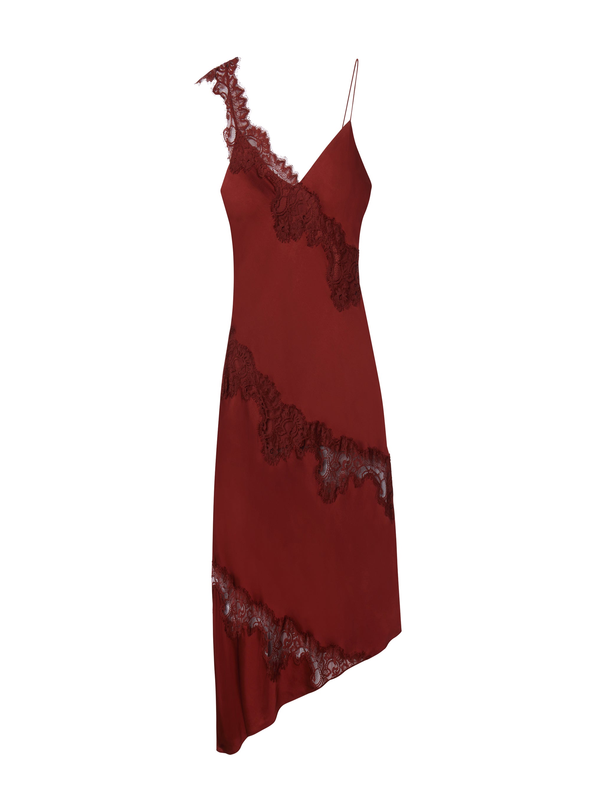 A.L.C Thallisa Cascad Dark Red online Dress Layered 6