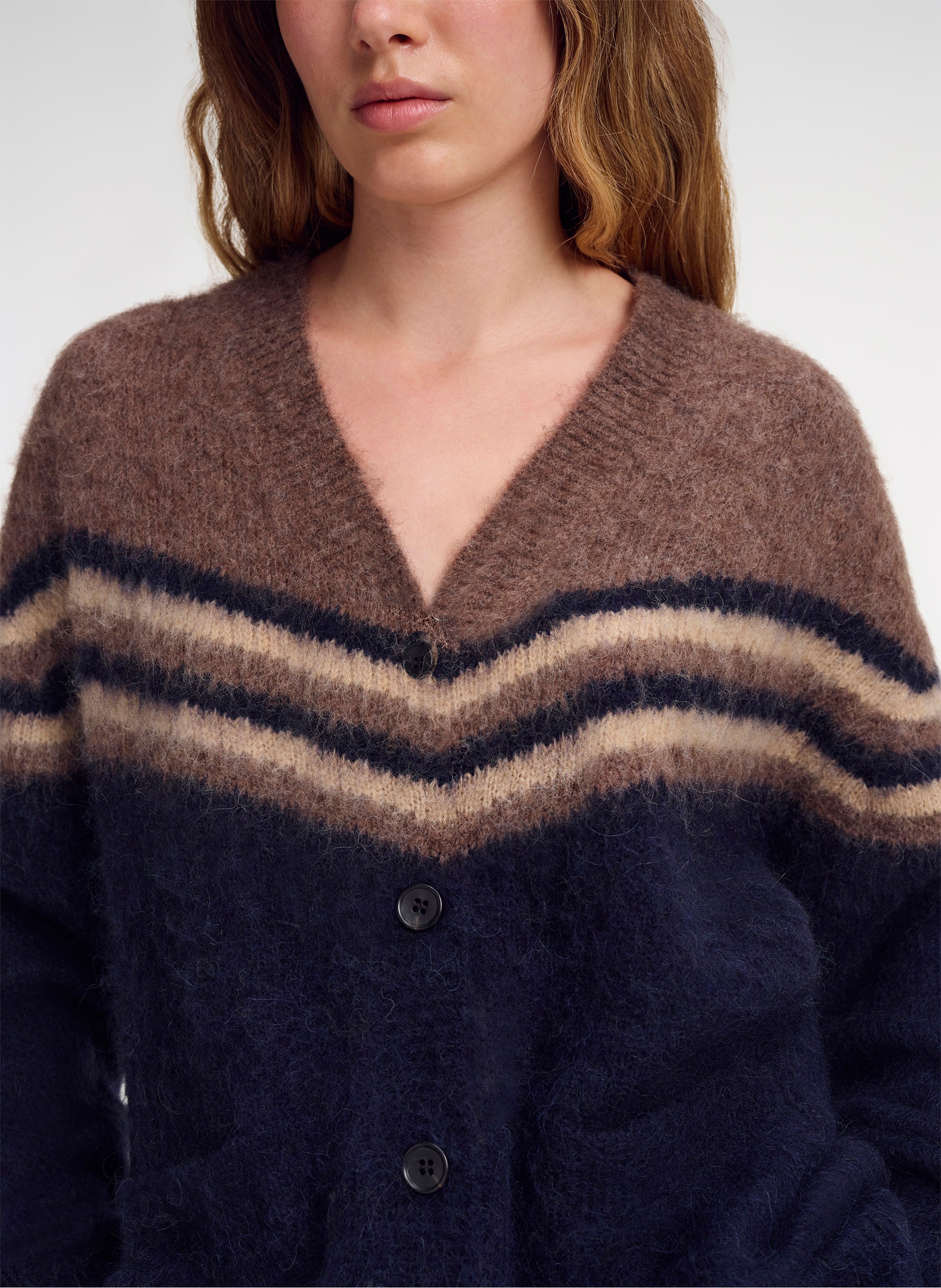 Suzanne Brushed Alpaca Cardigan | ALC LTD