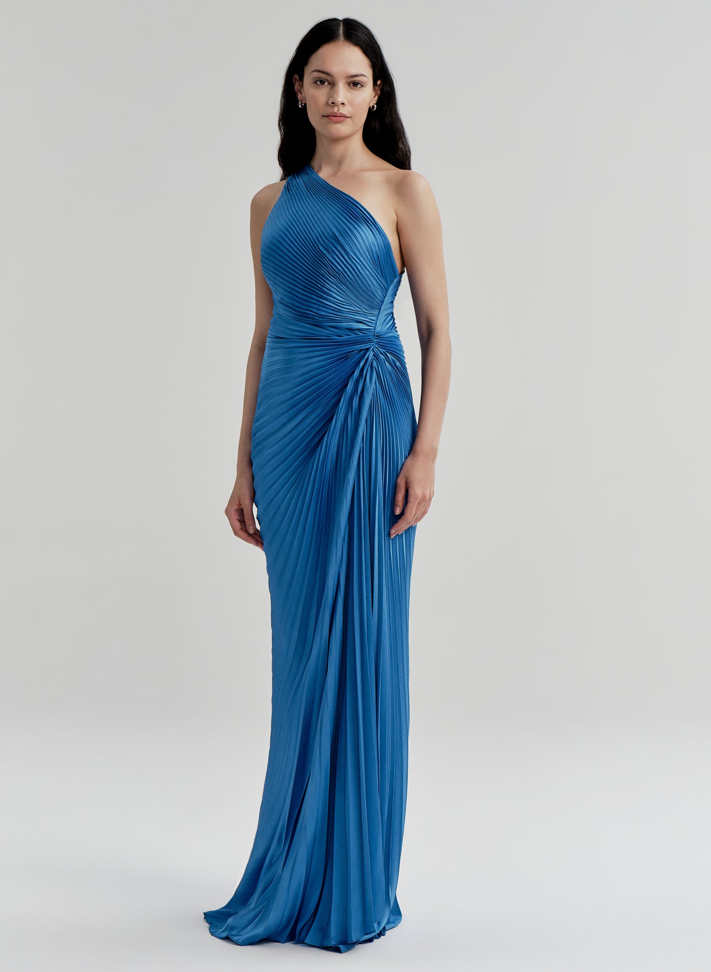 A.L.C. Women's Lara Pleated One-Shoulder Gown - Capri