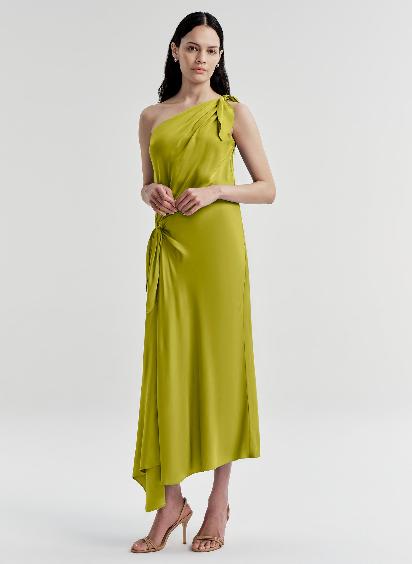 Eliana One Shoulder Midi Dress