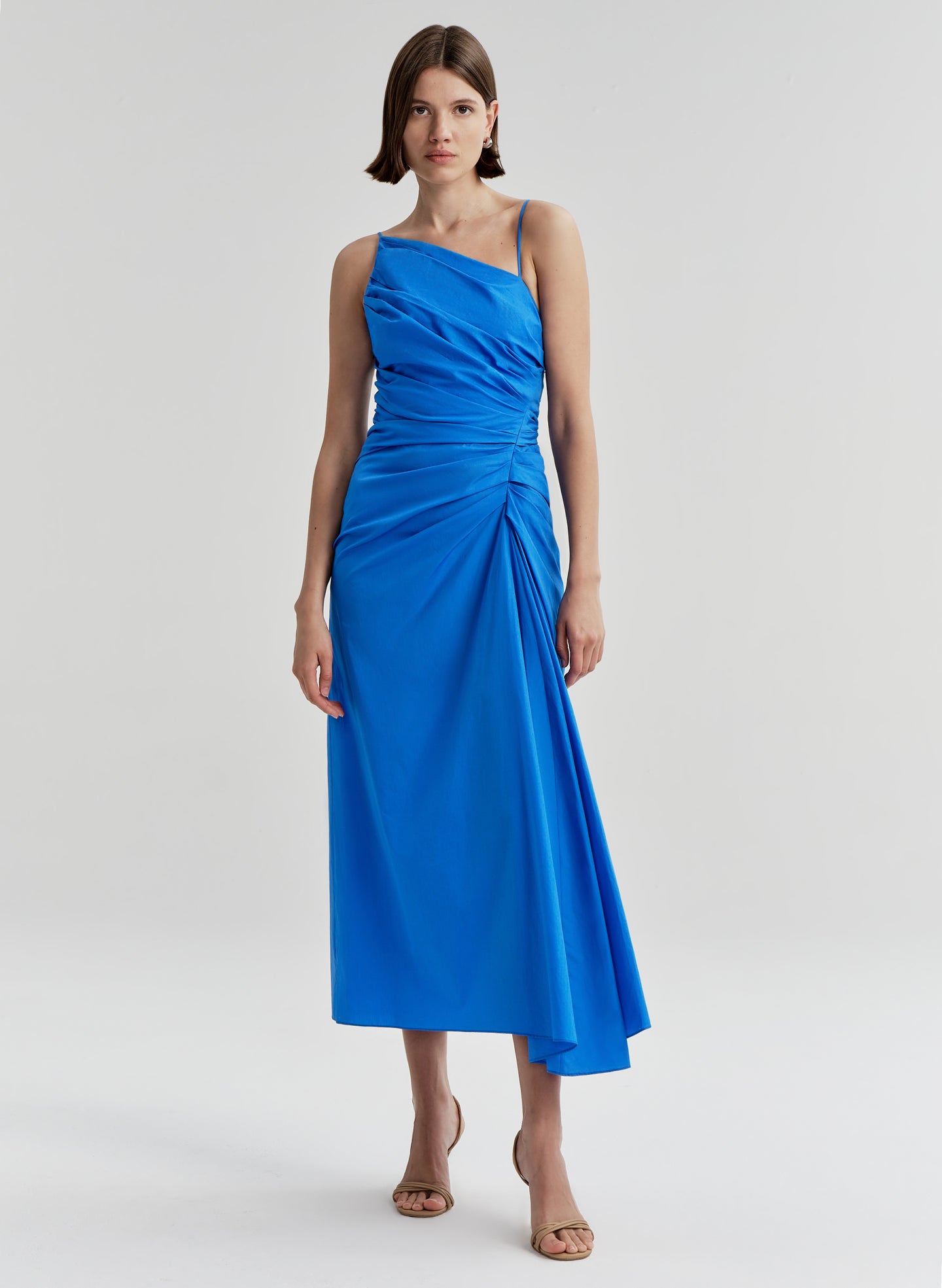 A.L.C. Juno Asymmetric Midi Dress - Cornflower