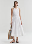 Gemma Stretch Cotton Midi Dress
