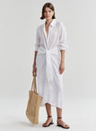 Mila Linen Midi Shirtdress