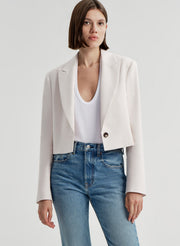 Cam Cropped Linen Jacket