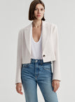 Cam Cropped Linen Jacket