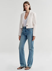 Cam Cropped Linen Jacket