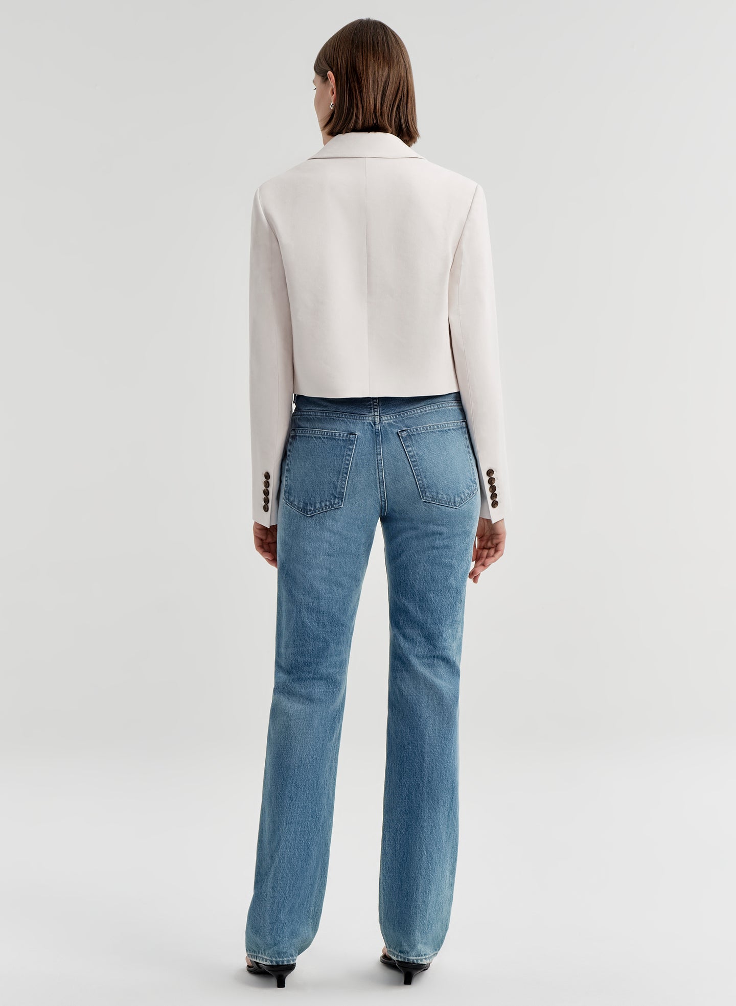 Cam Cropped Linen Jacket