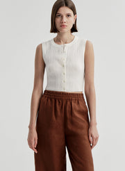 Lottie Fine Cotton Cropped Top