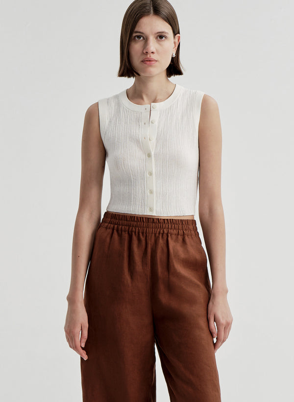 Lottie Fine Cotton Cropped Top