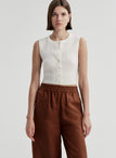 Lottie Fine Cotton Cropped Top