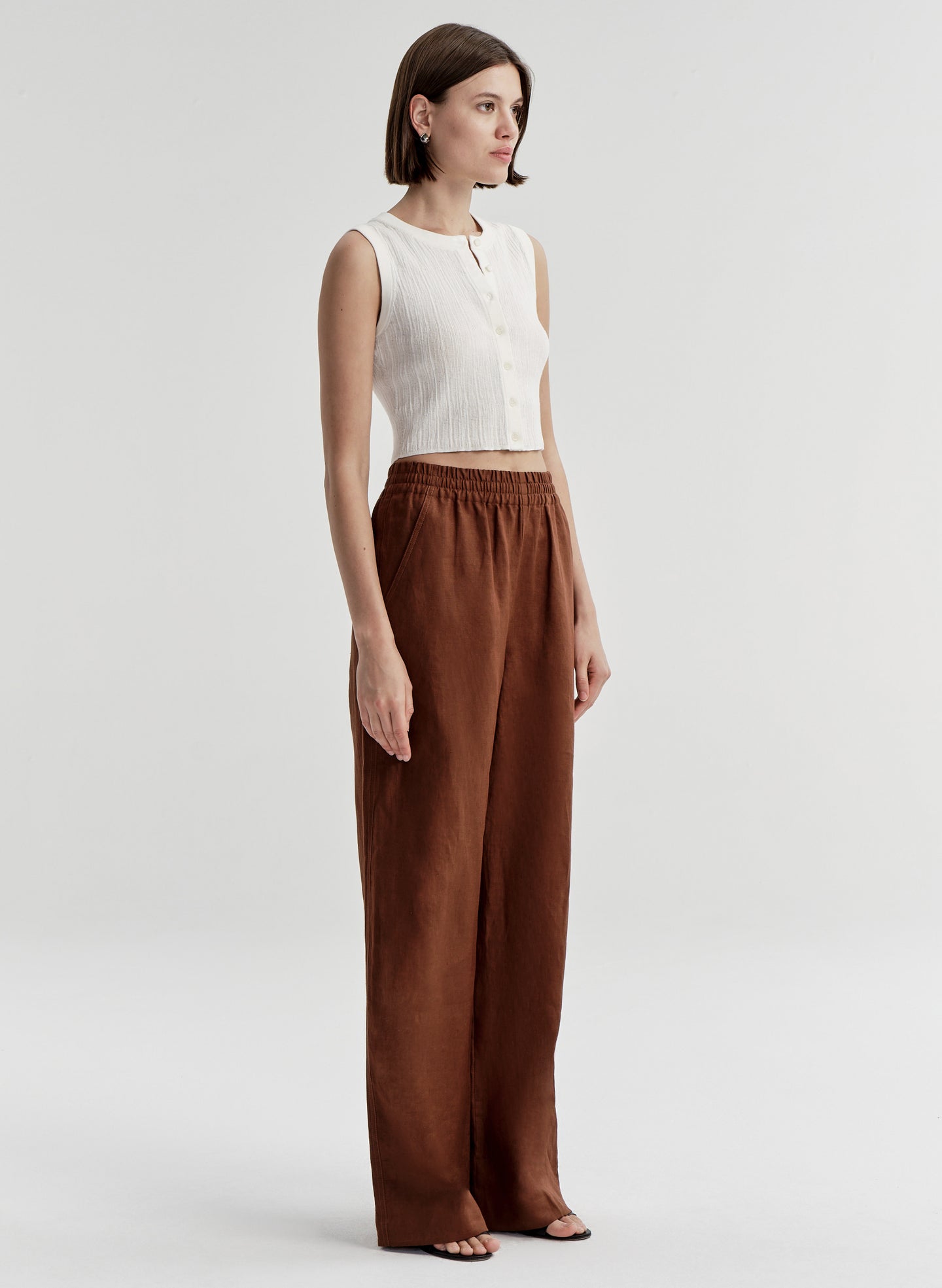 Lottie Fine Cotton Cropped Top