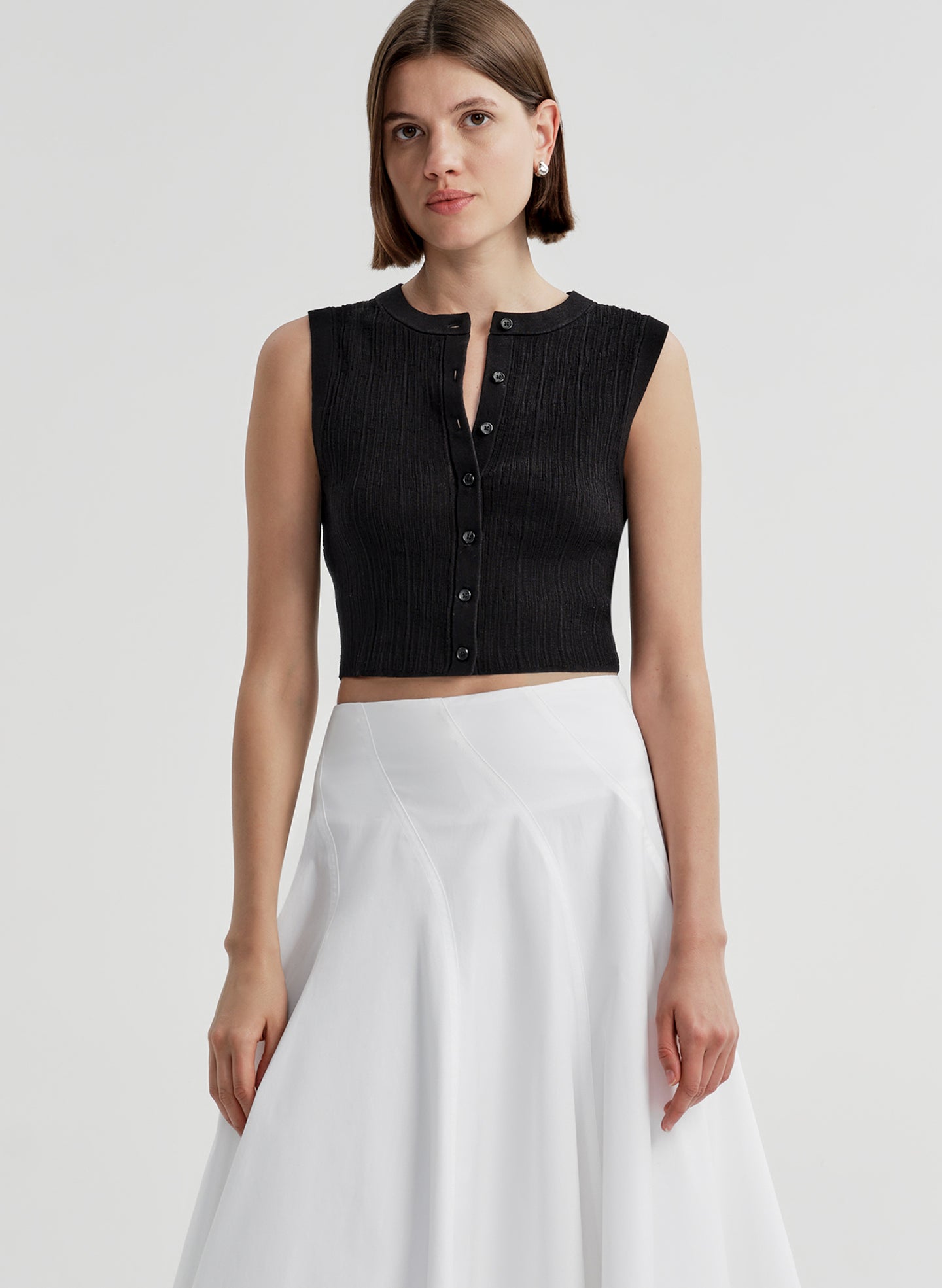 Lottie Fine Cotton Cropped Top
