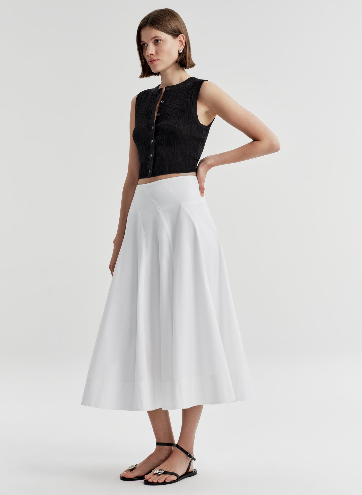Lottie Fine Cotton Cropped Top