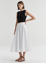 Lottie Fine Cotton Cropped Top