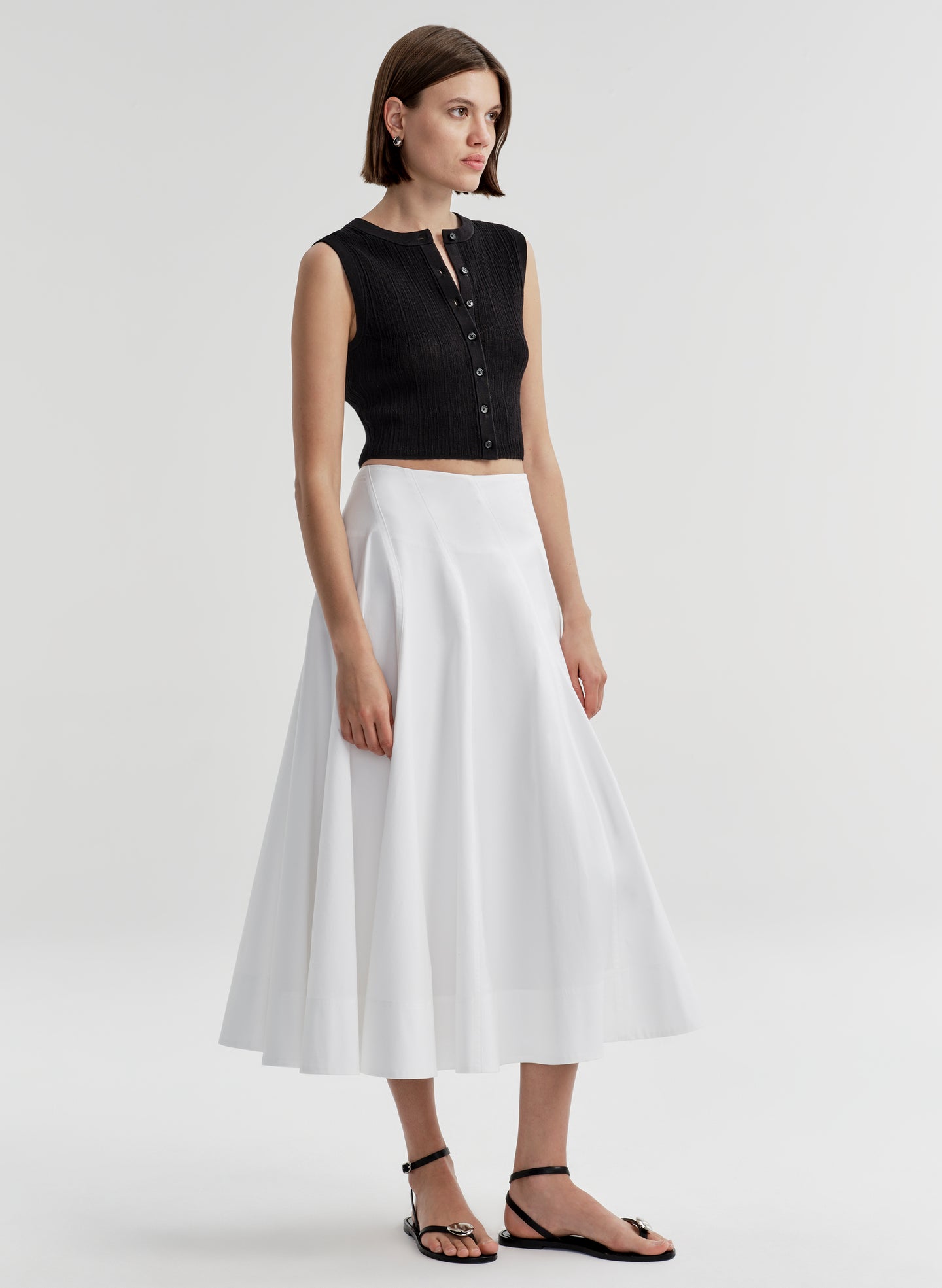 Lottie Fine Cotton Cropped Top