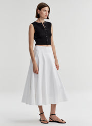 Lottie Fine Cotton Cropped Top