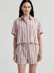 Mel Short Sleeve Striped Top