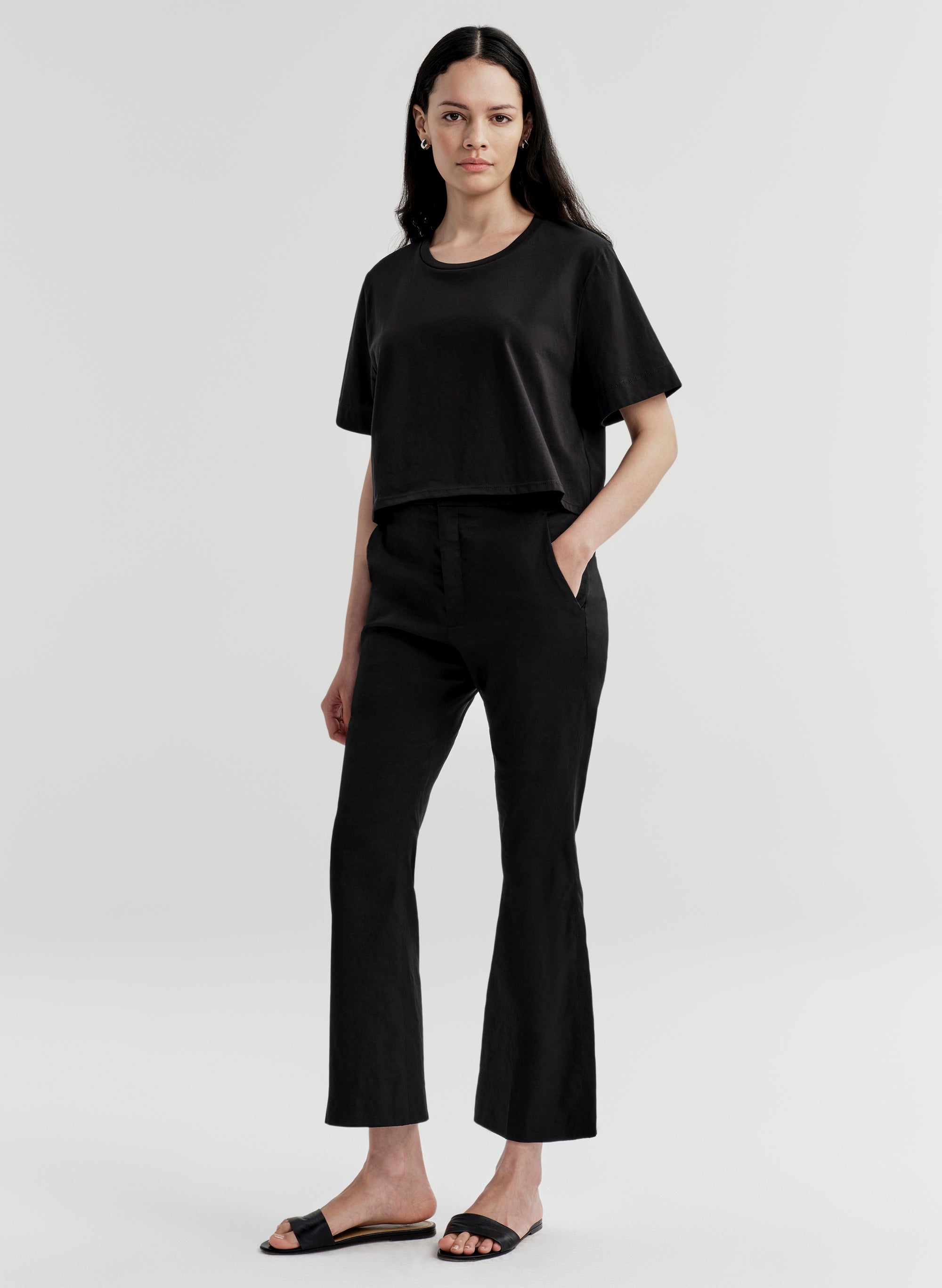 Cropped Sophie Linen Pant | ALC LTD