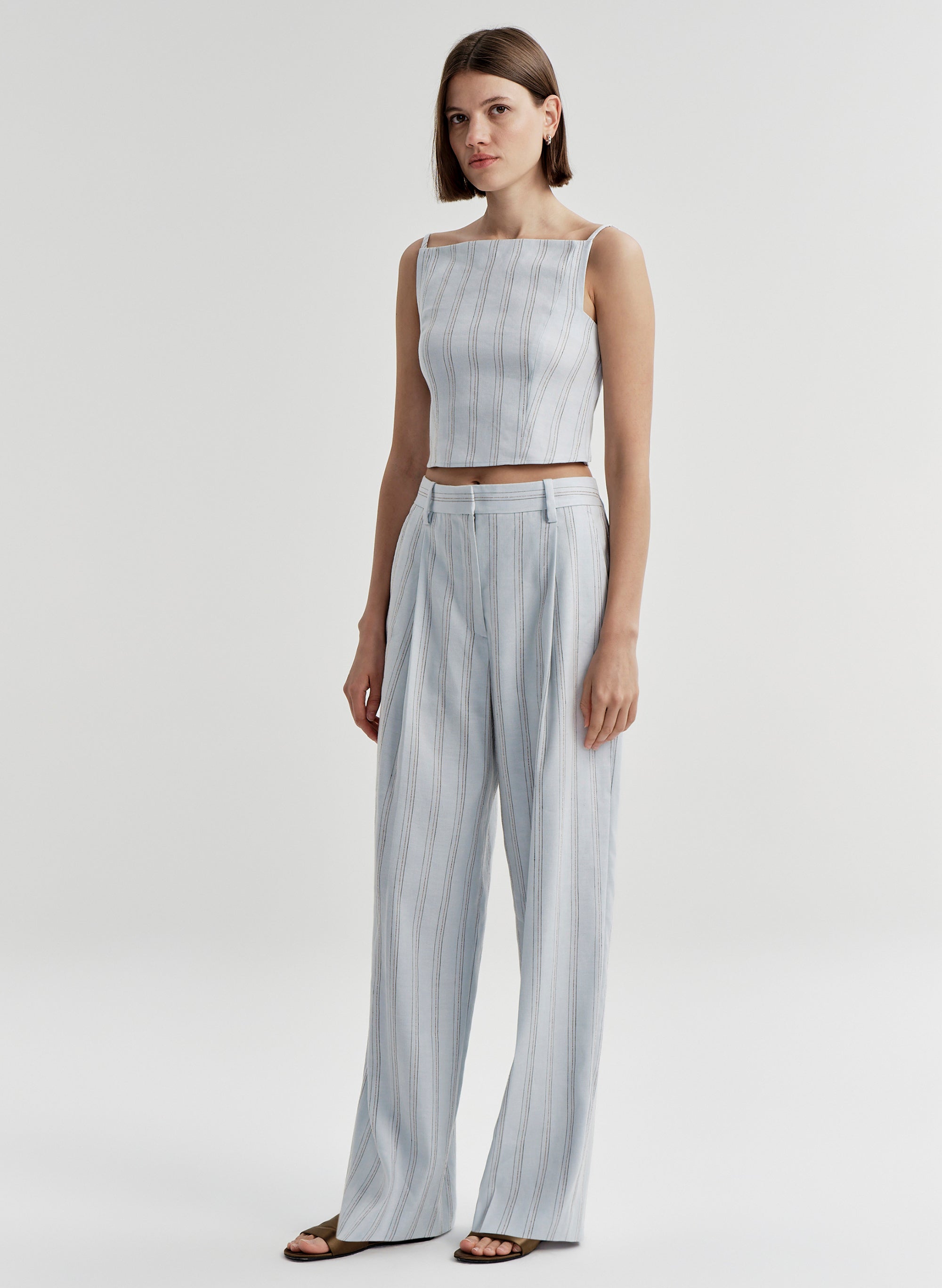 Winston Linen Pinstripe Pant | ALC LTD