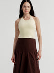 Riley Compact Knit Halter Top