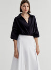 Leo Cropped Cotton Shirt