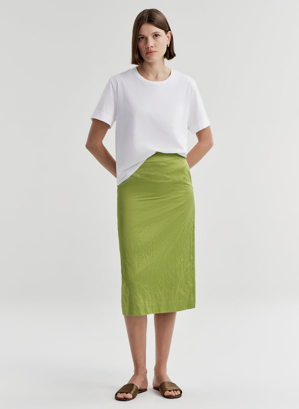 Phoebe Satin Midi Skirt