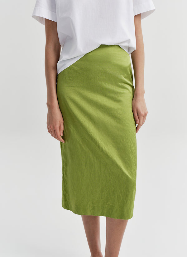 Phoebe Satin Midi Skirt