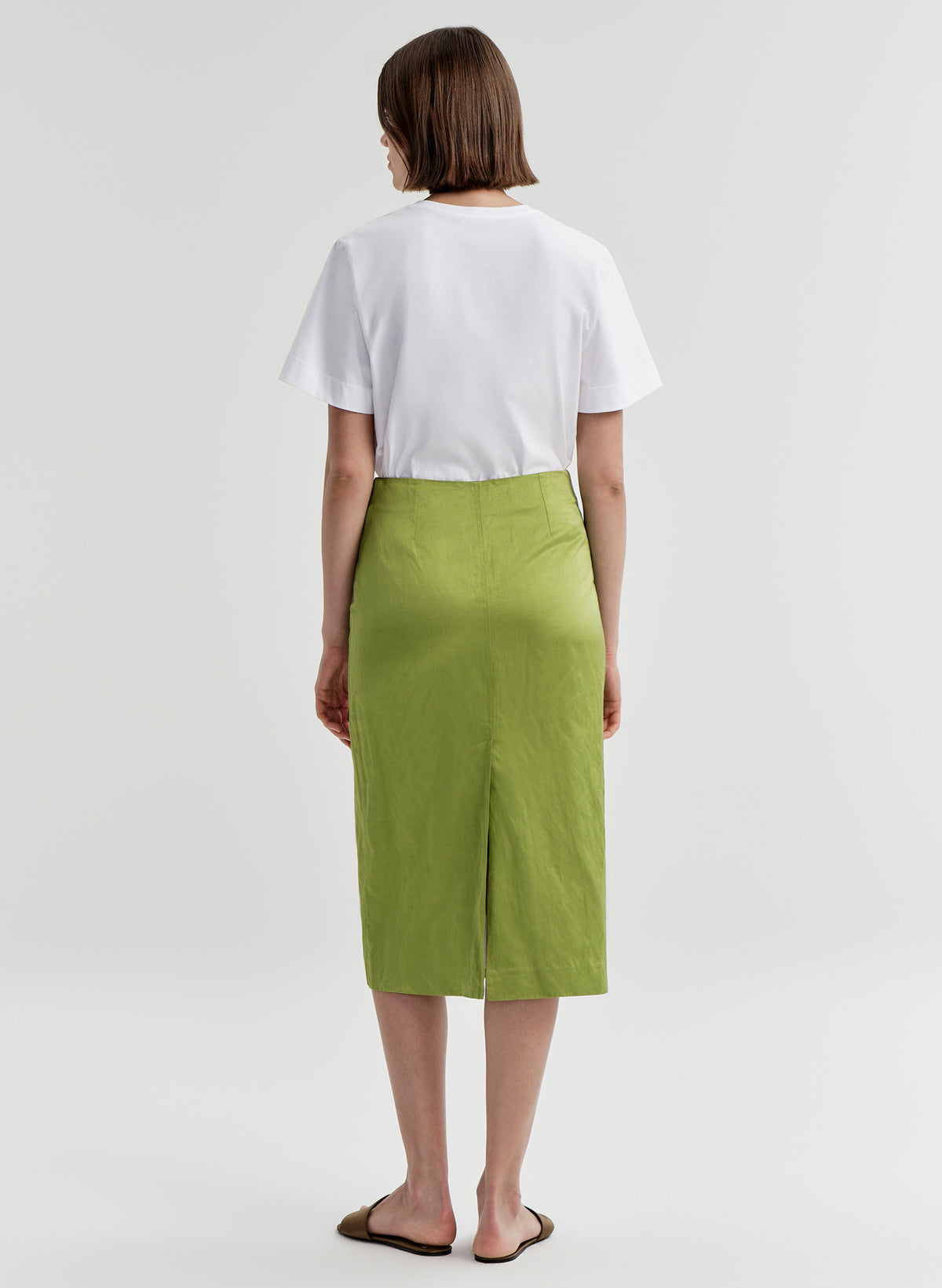 Phoebe Satin Midi Skirt